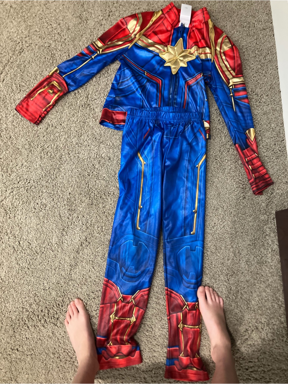 Disney Raya and Captain Marvel costume